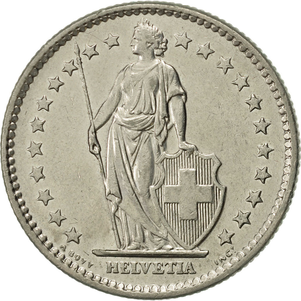 Switzerland, 2 Francs, 1973, Bern, AU(55-58), Copper-nickel, KM:21a.1