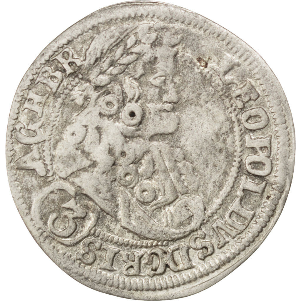 Coin, German States, SILESIA, Leopold I, 3 Kreuzer, 1705, Breslau, EF(40-45)