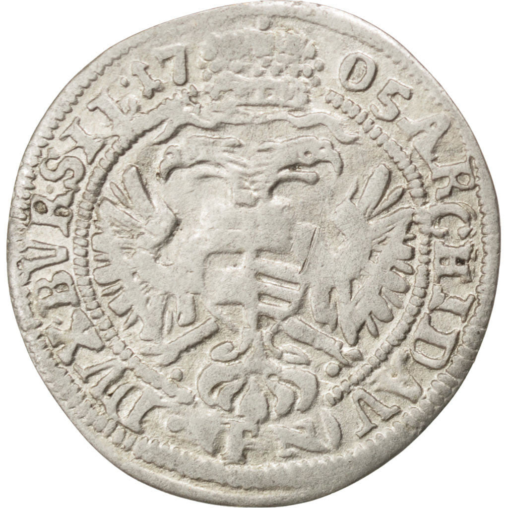 Coin, German States, SILESIA, Leopold I, 3 Kreuzer, 1705, Breslau, EF(40-45)