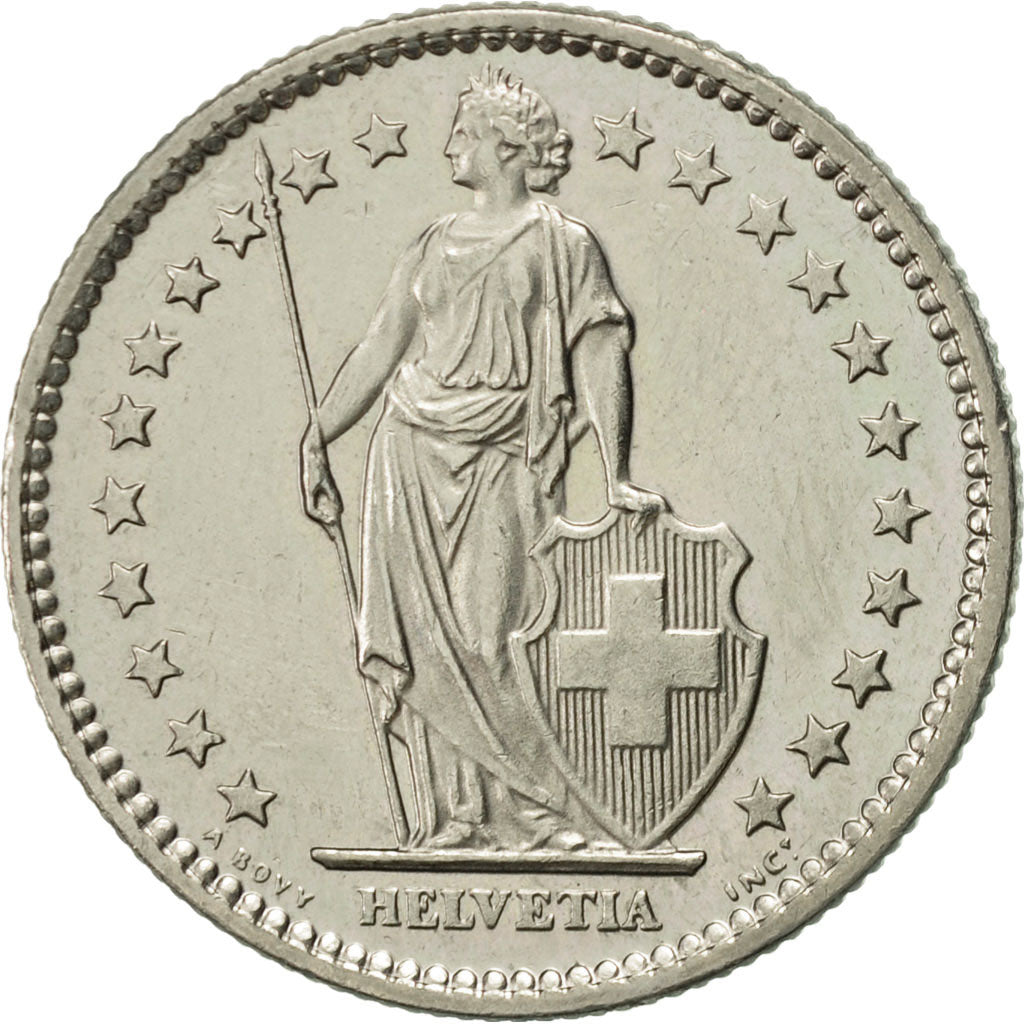 Switzerland, 2 Francs, 1982, Bern, AU(55-58), Copper-nickel, KM:21a.2