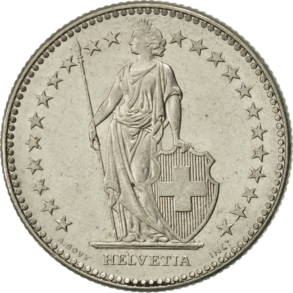 Coin, Switzerland, 2 Francs, 1988, Bern, AU(55-58), Copper-nickel, KM:21a.3