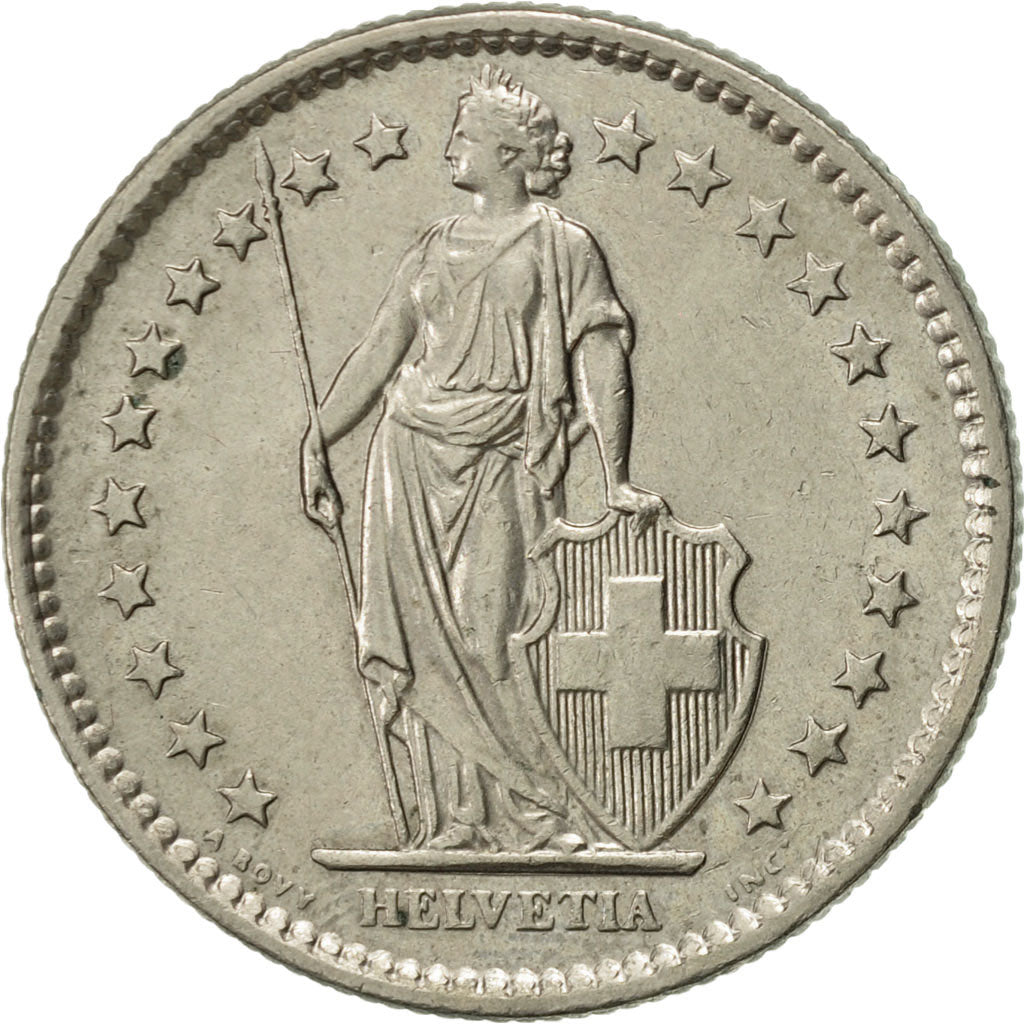Switzerland, 2 Francs, 1981, Bern, AU(55-58), Copper-nickel, KM:21a.1