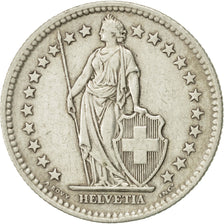 Coin, Switzerland, 2 Francs, 1958, Bern, AU(50-53), Silver, KM:21