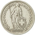 Coin, Switzerland, 2 Francs, 1958, Bern, AU(50-53), Silver, KM:21