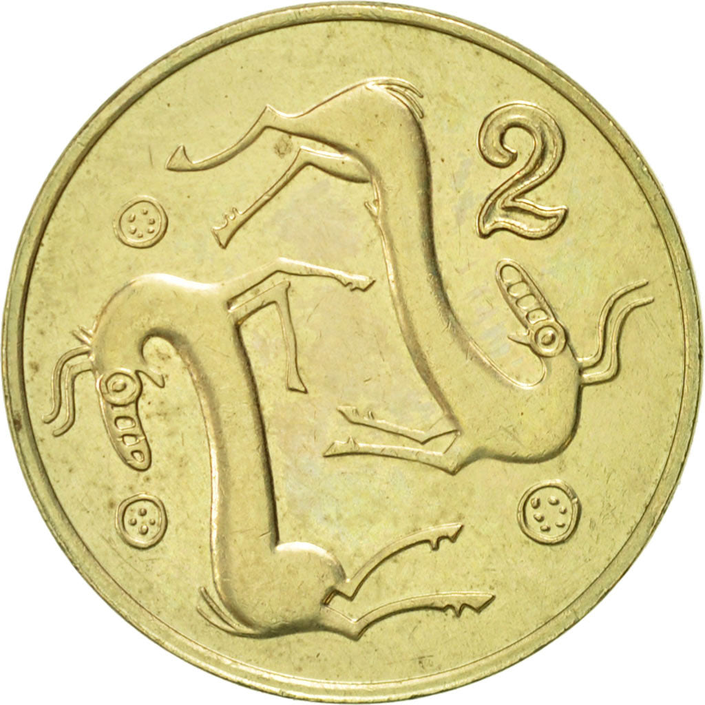 Coin, Cyprus, 2 Cents, 1994, AU(55-58), Nickel-brass, KM:54.3