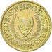Coin, Cyprus, Cent, 1992, AU(55-58), Nickel-brass, KM:53.3