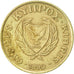 Monnaie, Chypre, 10 Cents, 1990, TTB+, Nickel-brass, KM:56.2