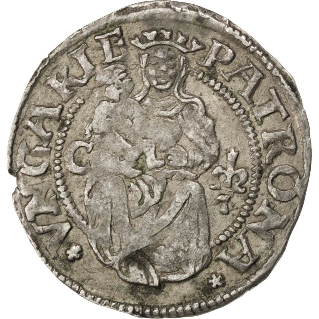 HUNGARY, Denar, 1532, Kaschau, KM #127, EF(40-45), Silver, 0.63