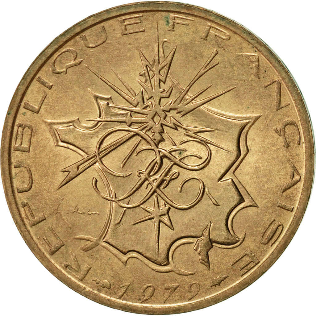 Coin, France, Mathieu, 10 Francs, 1979, Paris, AU(55-58), Nickel-brass, KM:940