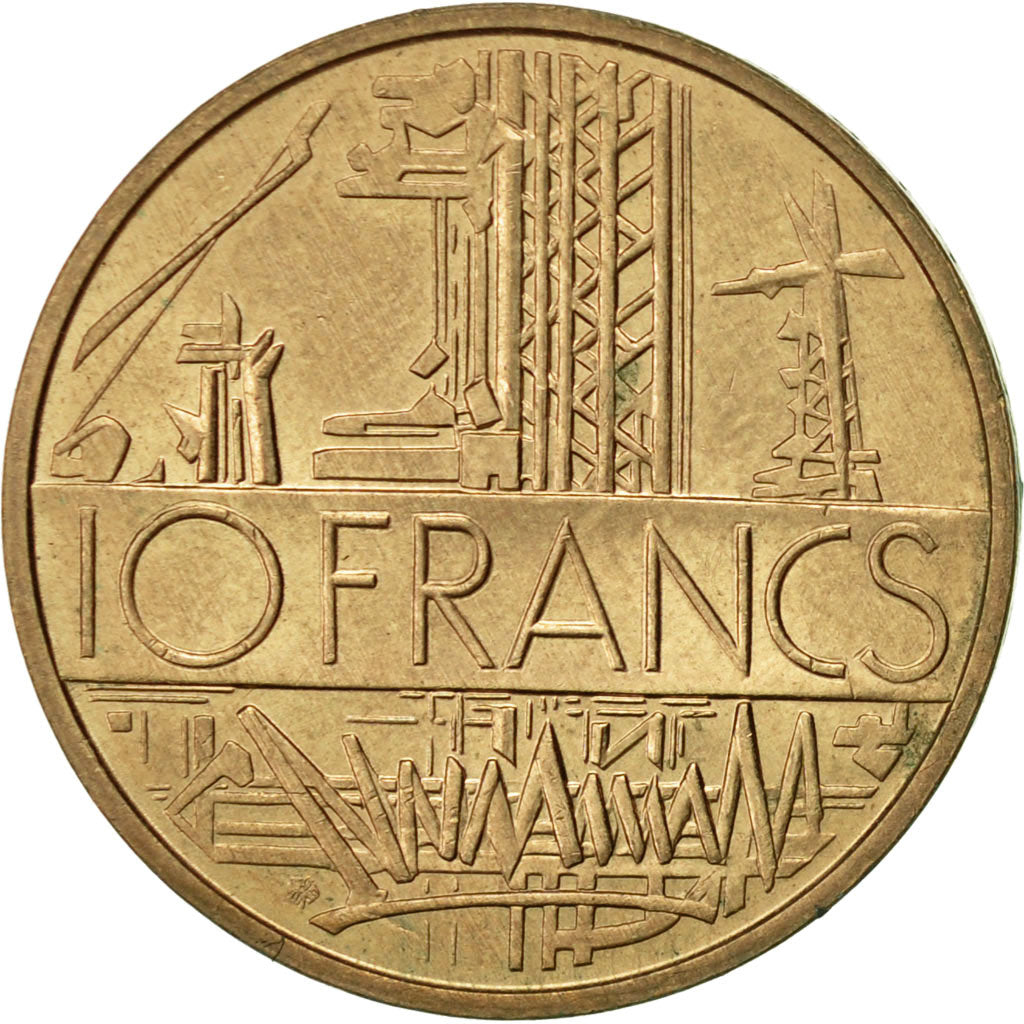 Coin, France, Mathieu, 10 Francs, 1980, Paris, AU(55-58), Nickel-brass, KM:940