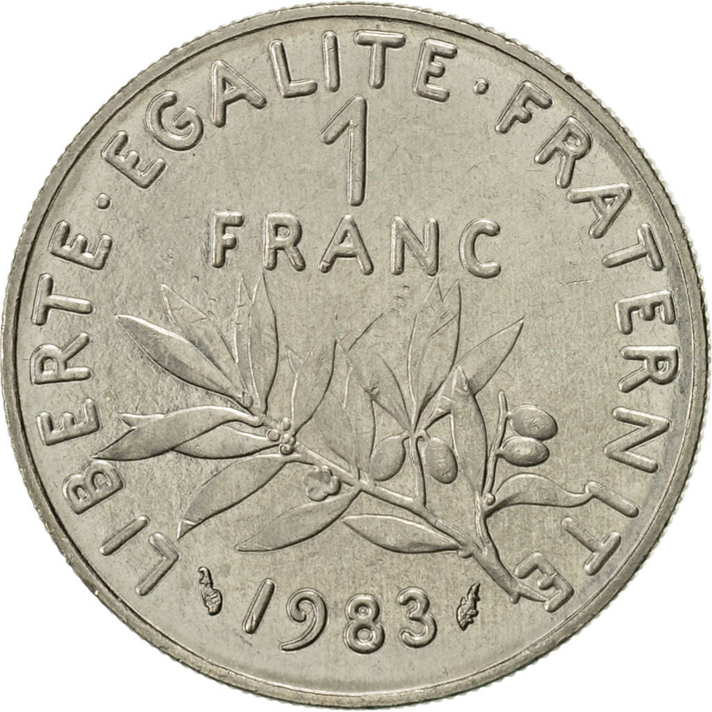 Francia, Semeuse, Franc, 1983, Paris, SPL-, Nichel, KM:925.1, Gadoury:474