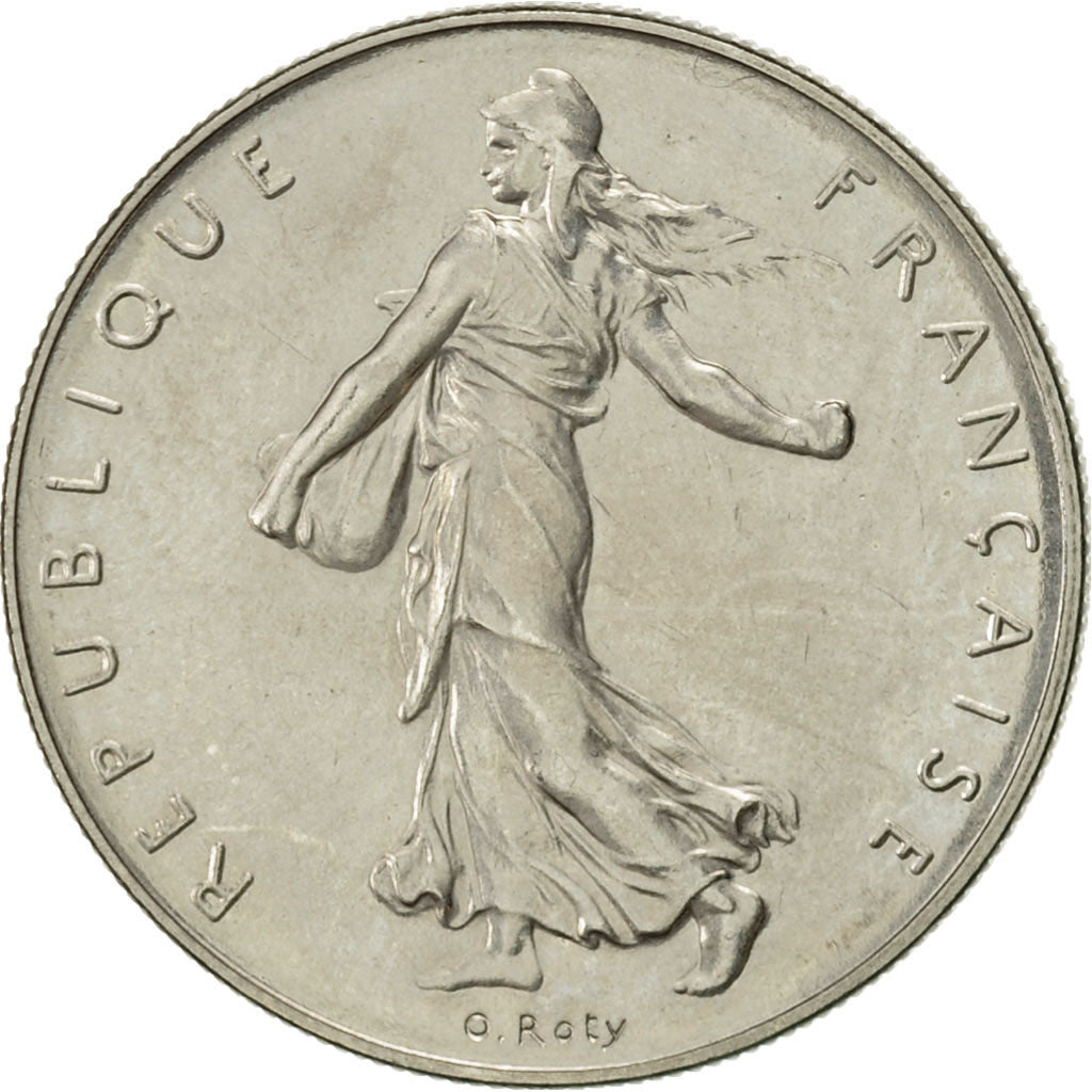 France, Semeuse, Franc, 1981, Paris, AU(55-58), Nickel, KM:925.1, Gadoury:474