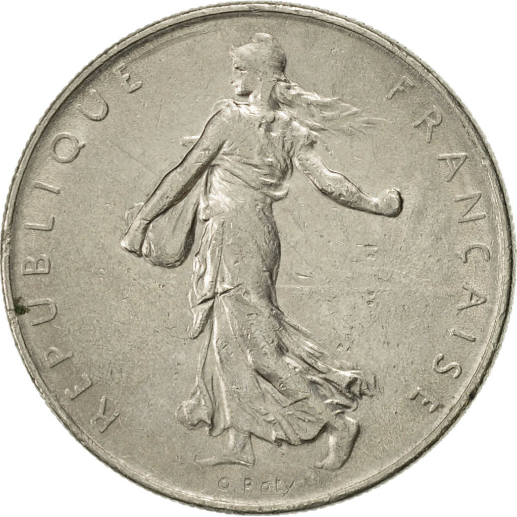 Coin, France, Semeuse, Franc, 1972, Paris, EF(40-45), Nickel, KM:925.1