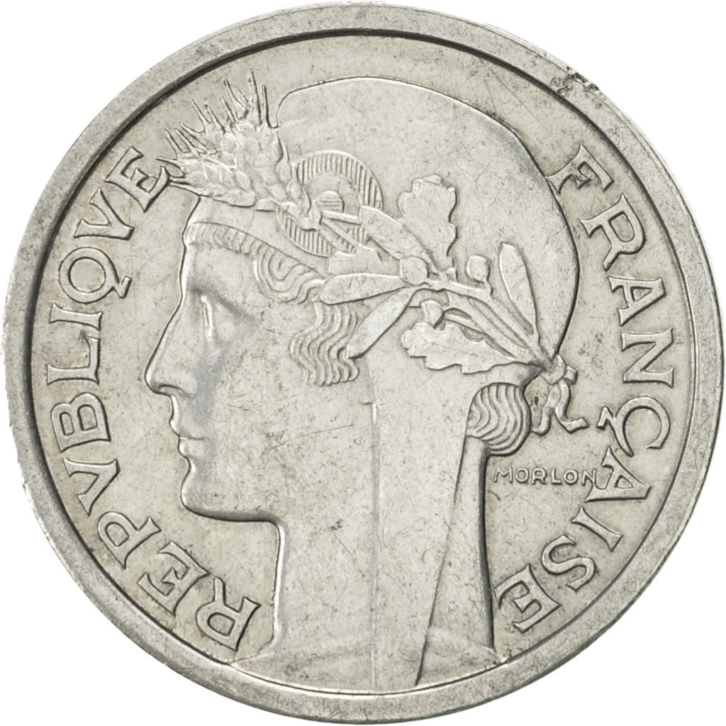 Monnaie, France, Morlon, Franc, 1949, Beaumont - Le Roger, TTB+, Aluminium