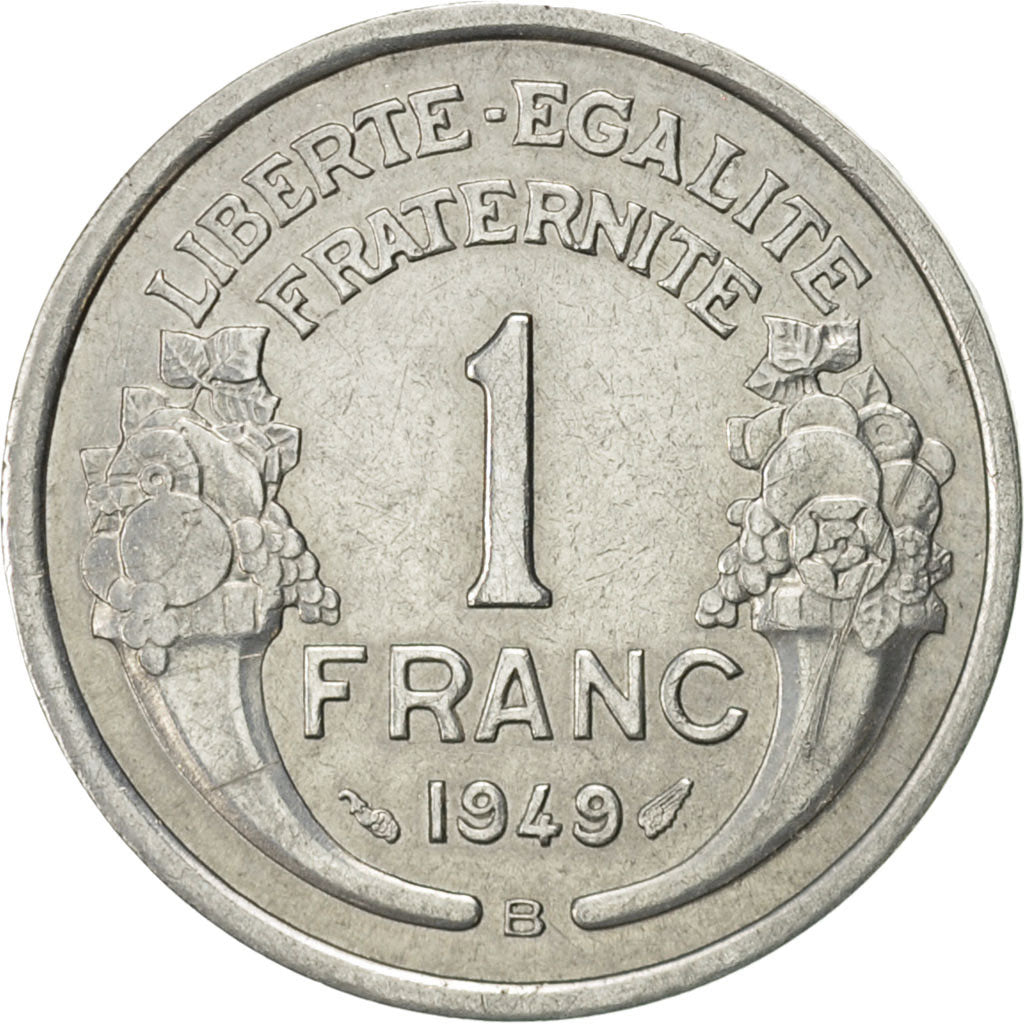 Monnaie, France, Morlon, Franc, 1949, Beaumont - Le Roger, TTB+, Aluminium
