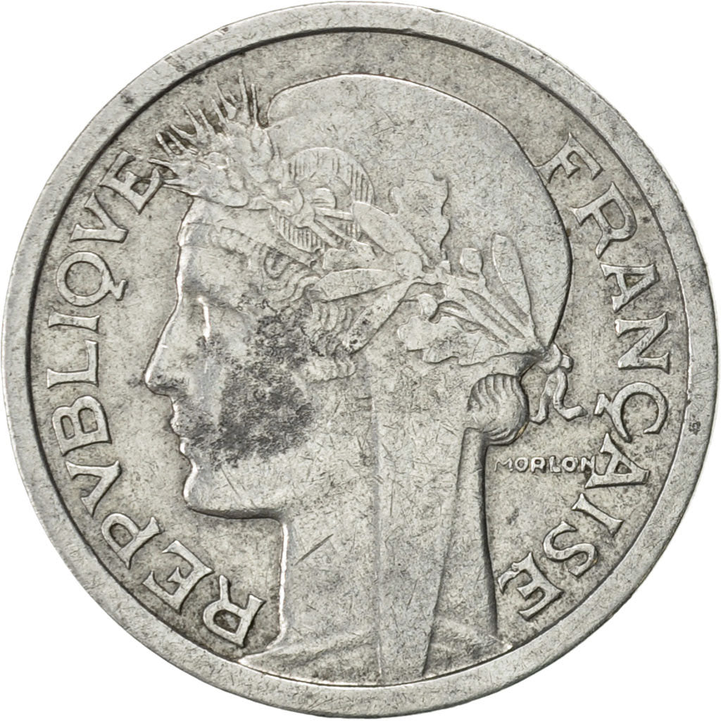 Coin, France, Morlon, Franc, 1950, Paris, EF(40-45), Aluminum, KM:885a.1