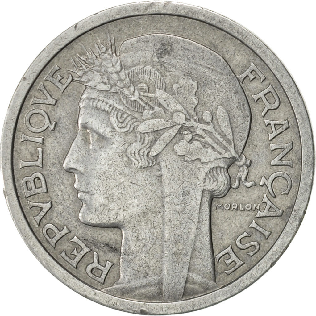 Coin, France, Morlon, Franc, 1958, Paris, EF(40-45), Aluminum, KM:885a.1