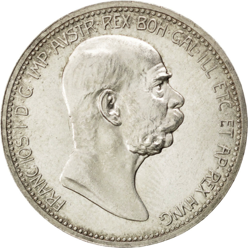 AUSTRIA, Corona, 1908, KM #2808, MS(63), Silver, 5.01