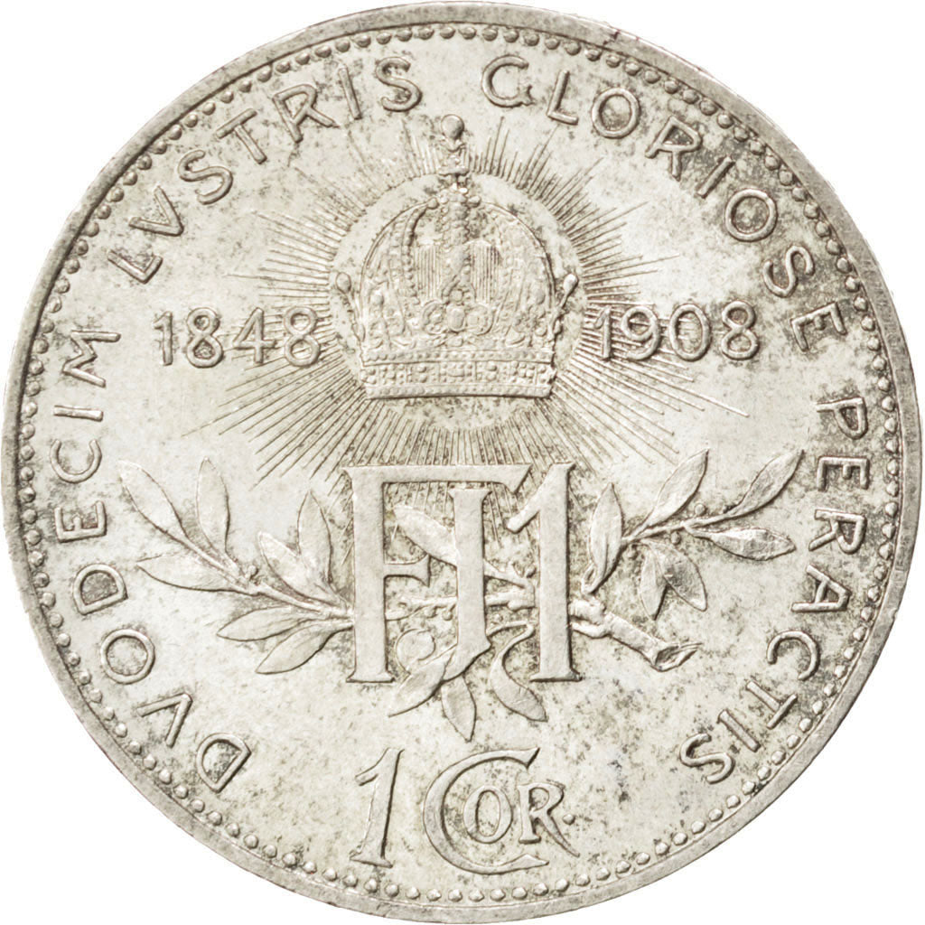 AUSTRIA, Corona, 1908, KM #2808, MS(63), Silver, 5.01