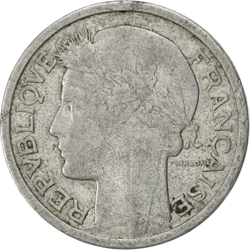 Coin, France, Morlon, Franc, 1947, Beaumont - Le Roger, VF(30-35), Aluminum