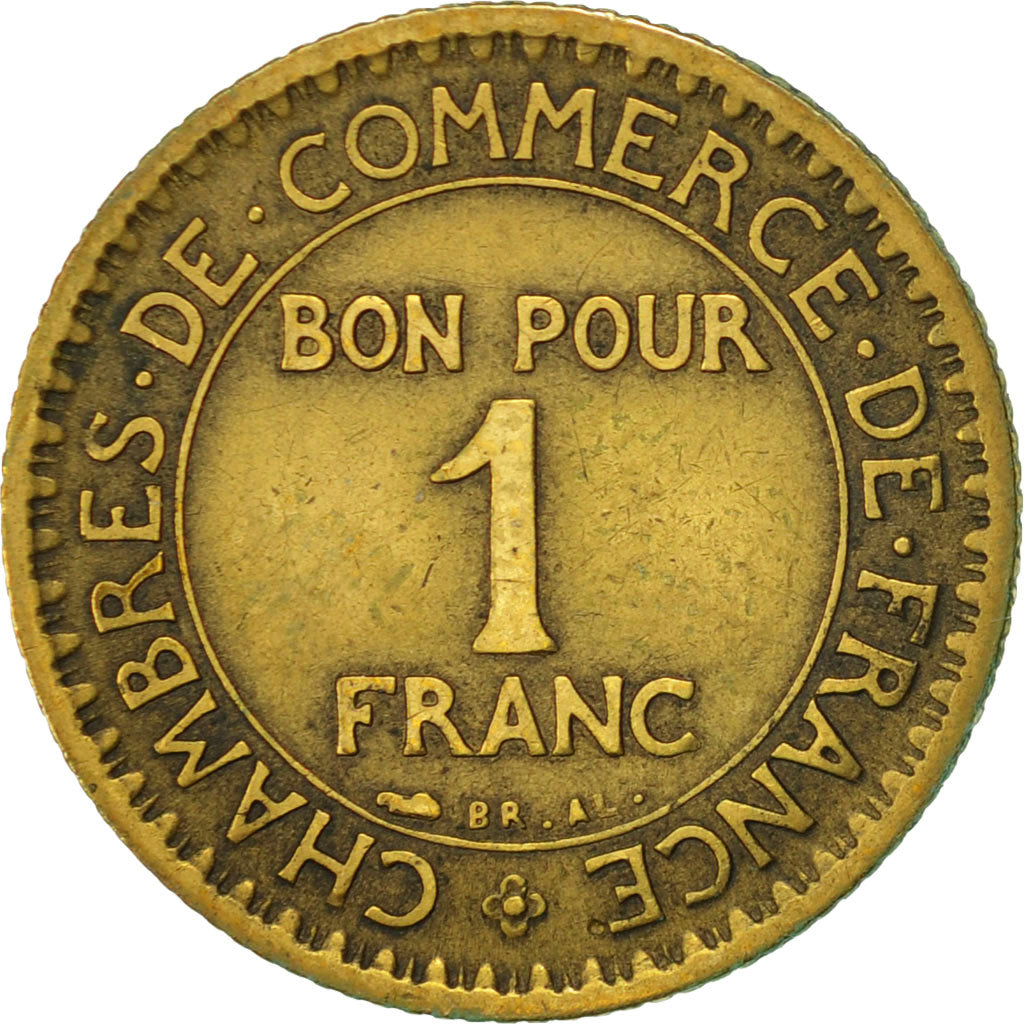 Coin, France, Chambre de commerce, Franc, 1922, Paris, EF(40-45)