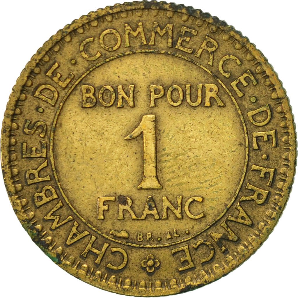 Coin, France, Chambre de commerce, Franc, 1925, Paris, EF(40-45)
