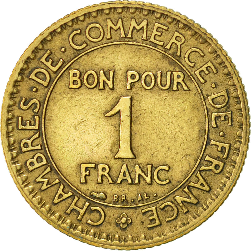 Coin, France, Chambre de commerce, Franc, 1926, Paris, EF(40-45)
