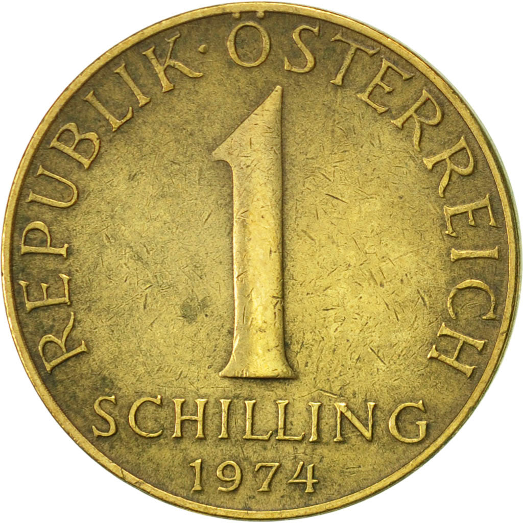Coin, Austria, Schilling, 1974, AU(55-58), Aluminum-Bronze, KM:2886