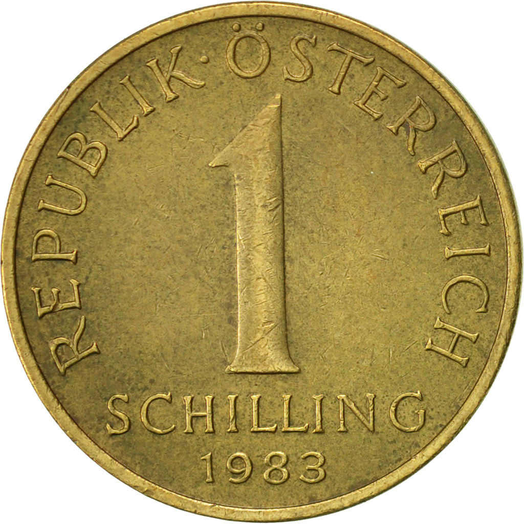 Coin, Austria, Schilling, 1983, AU(55-58), Aluminum-Bronze, KM:2886