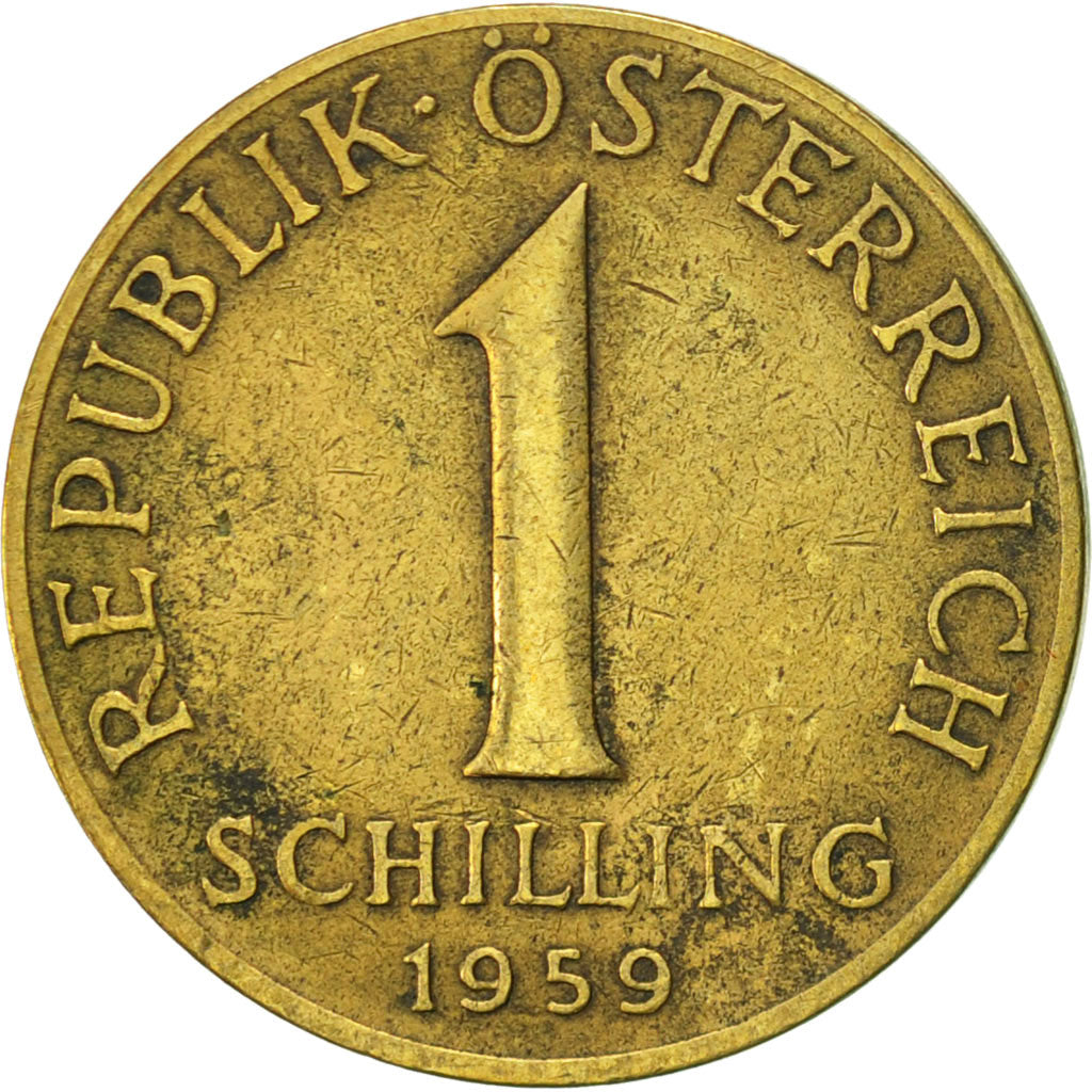 Coin, Austria, Schilling, 1959, AU(50-53), Aluminum-Bronze, KM:2886