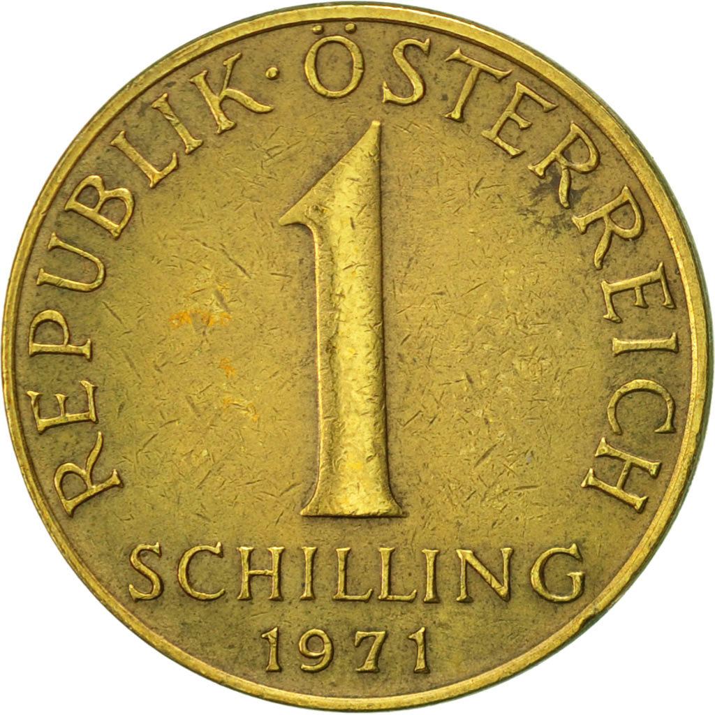 Coin, Austria, Schilling, 1971, AU(50-53), Aluminum-Bronze, KM:2886