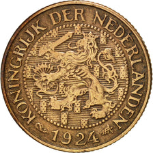 Paesi Bassi, Wilhelmina I, Cent, 1924, BB, Bronzo, KM:152