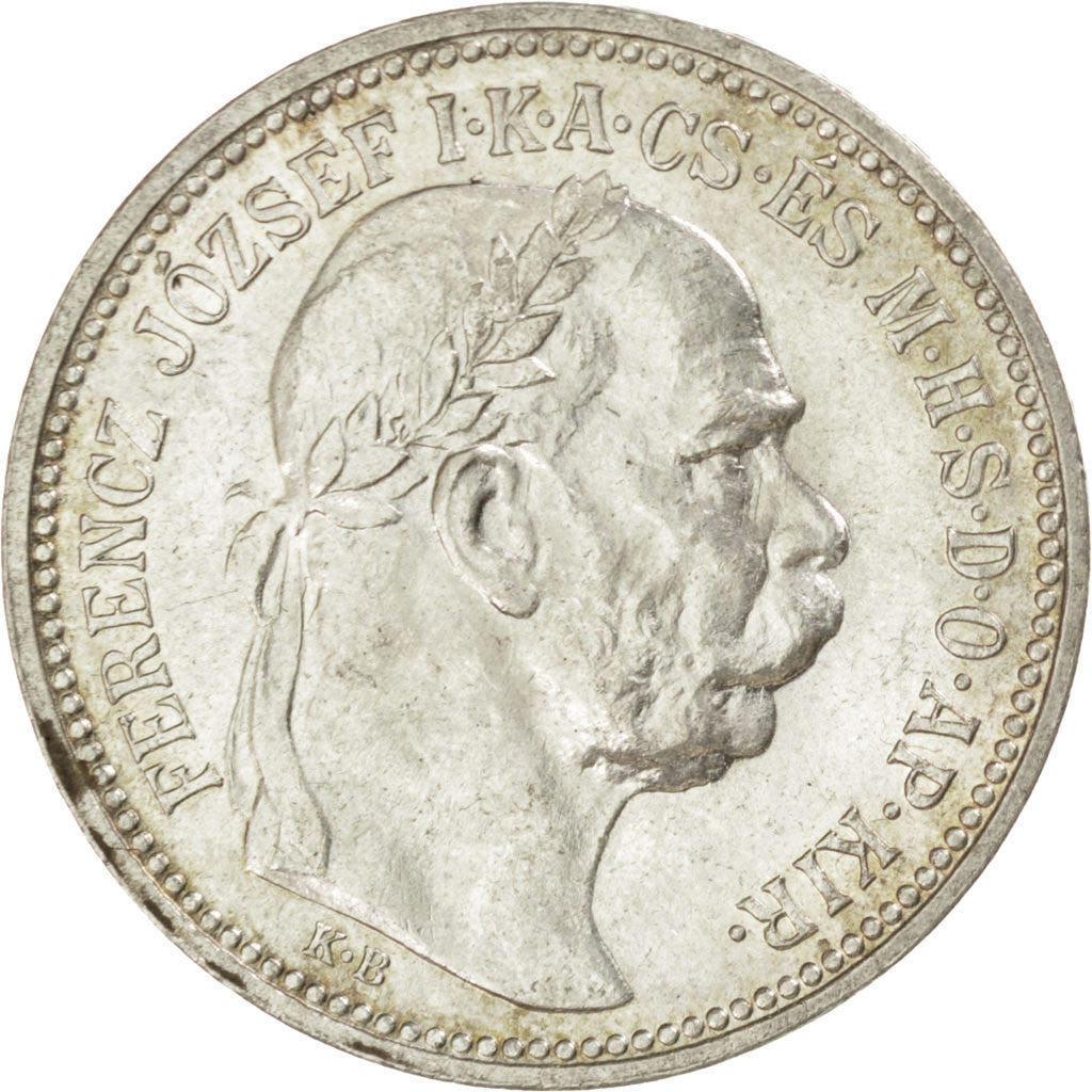 Coin, Hungary, Franz Joseph I, Korona, 1915, Kremnitz, MS(64), Silver, KM:492