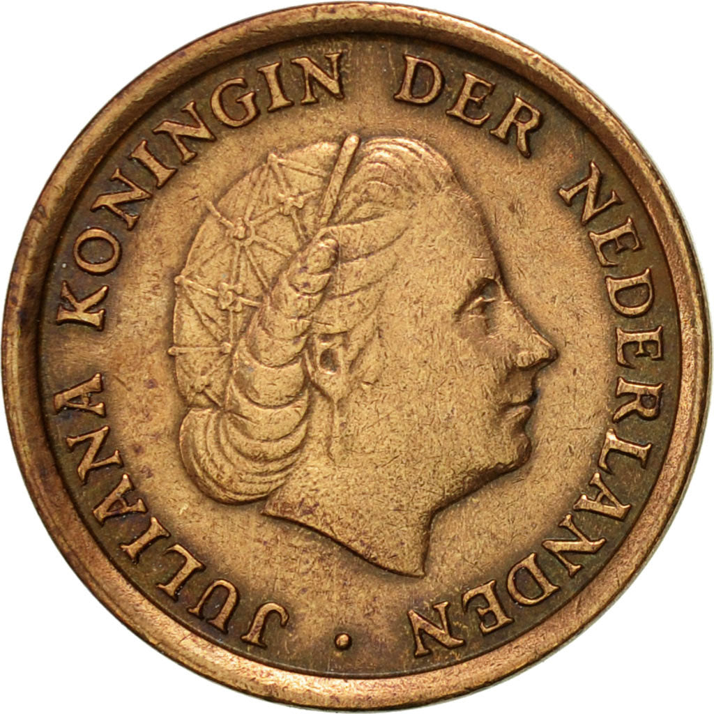 Coin, Netherlands, Juliana, Cent, 1974, AU(50-53), Bronze, KM:180