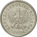 Coin, Poland, 20 Groszy, 2004, Warsaw, AU(55-58), Copper-nickel, KM:280