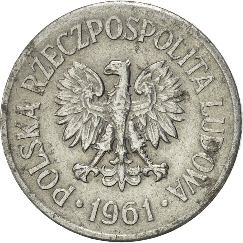 Moneta, Polonia, 20 Groszy, 1961, Warsaw, SPL-, Alluminio, KM:A47