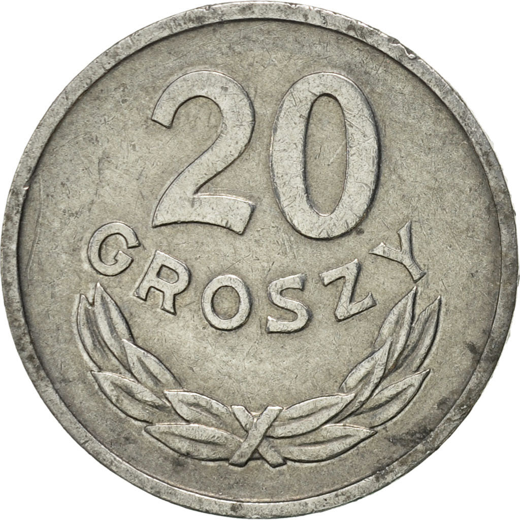 Moneta, Polonia, 20 Groszy, 1961, Warsaw, SPL-, Alluminio, KM:A47