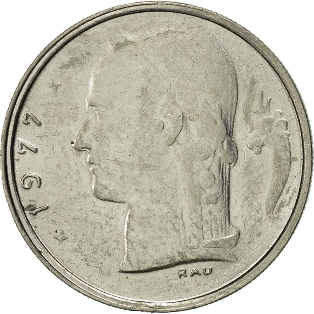 Coin, Belgium, Franc, 1977, EF(40-45), Copper-nickel, KM:142.1