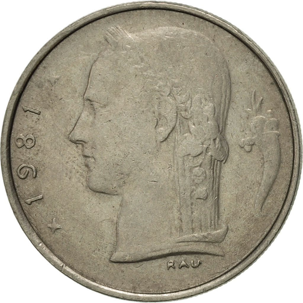 Coin, Belgium, Franc, 1981, EF(40-45), Copper-nickel, KM:142.1