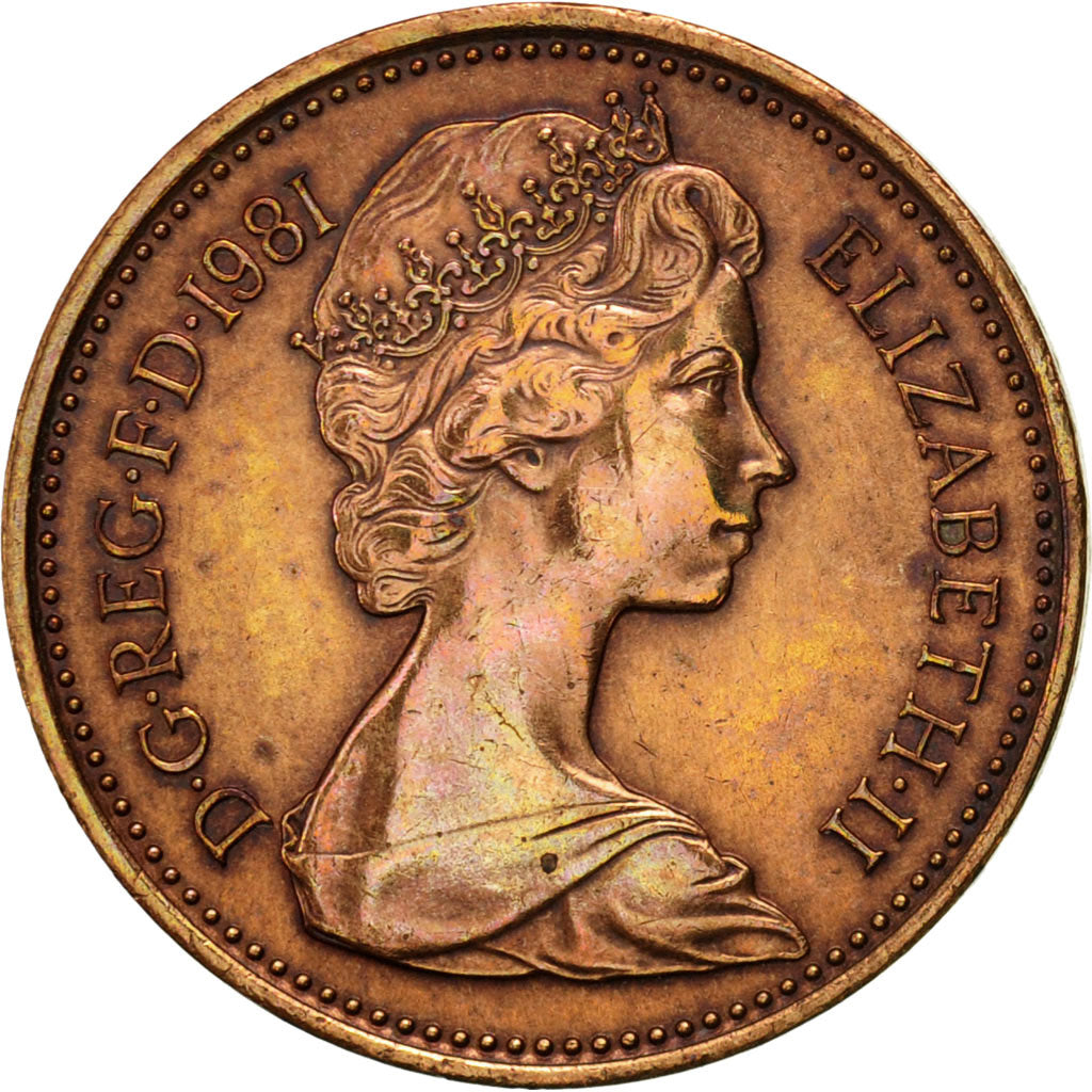 Münze, Großbritannien, Elizabeth II, New Penny, 1981, SS, Bronze, KM:915