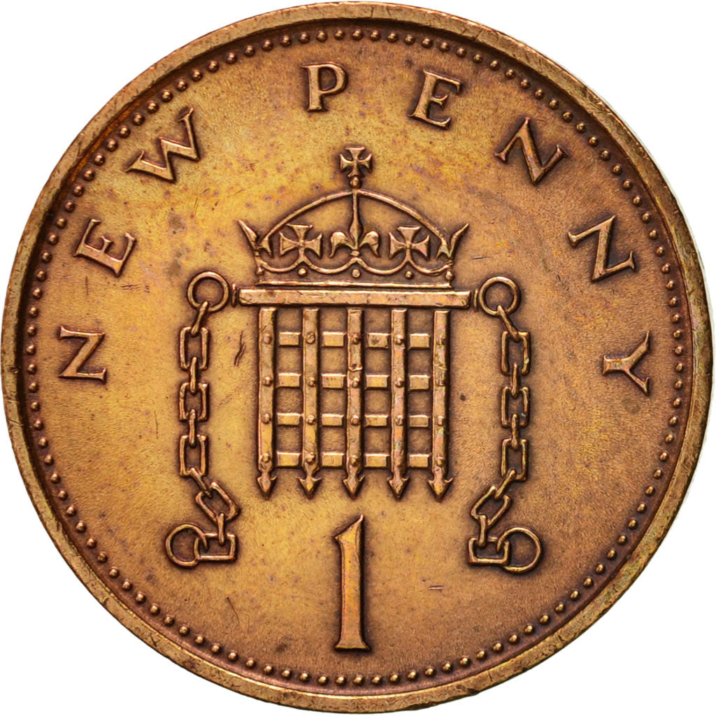 Münze, Großbritannien, Elizabeth II, New Penny, 1981, SS, Bronze, KM:915
