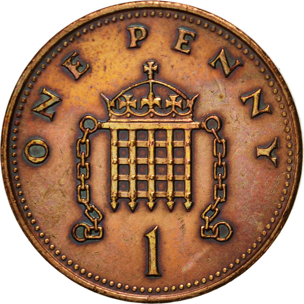 Coin, Great Britain, Elizabeth II, Penny, 1988, EF(40-45), Bronze, KM:935