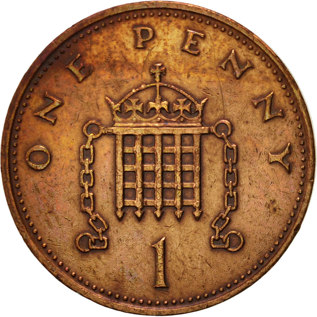 Coin, Great Britain, Elizabeth II, Penny, 1983, EF(40-45), Bronze, KM:927