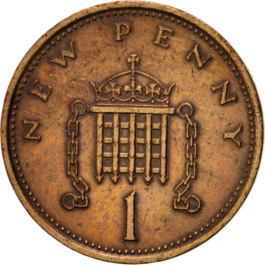 Coin, Great Britain, Elizabeth II, New Penny, 1979, EF(40-45), Bronze, KM:915