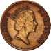 Coin, Great Britain, Elizabeth II, Penny, 1990, EF(40-45), Bronze, KM:935
