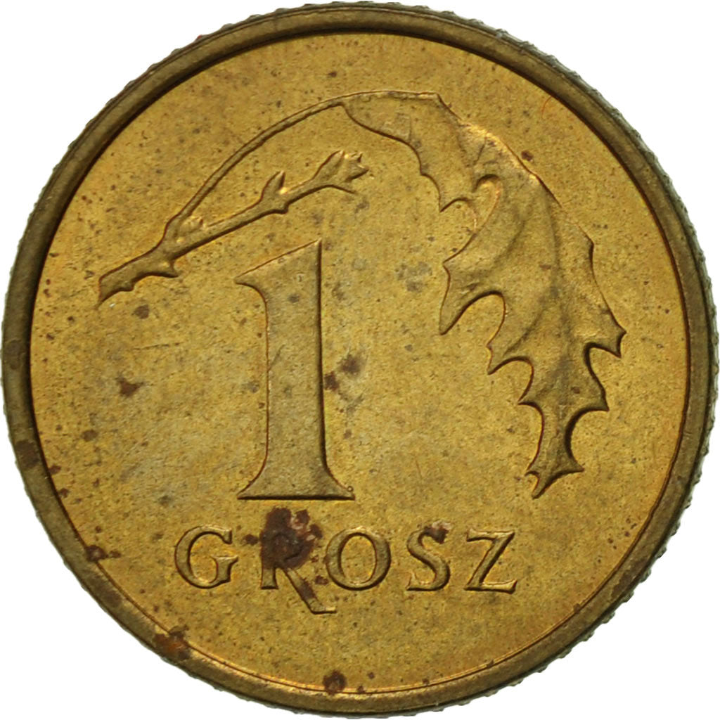 Münze, Polen, Grosz, 1998, Warsaw, SS+, Messing, KM:276