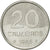 Moneda, Brasil, 20 Cruzeiros, 1985, EBC, Acero inoxidable, KM:593.2