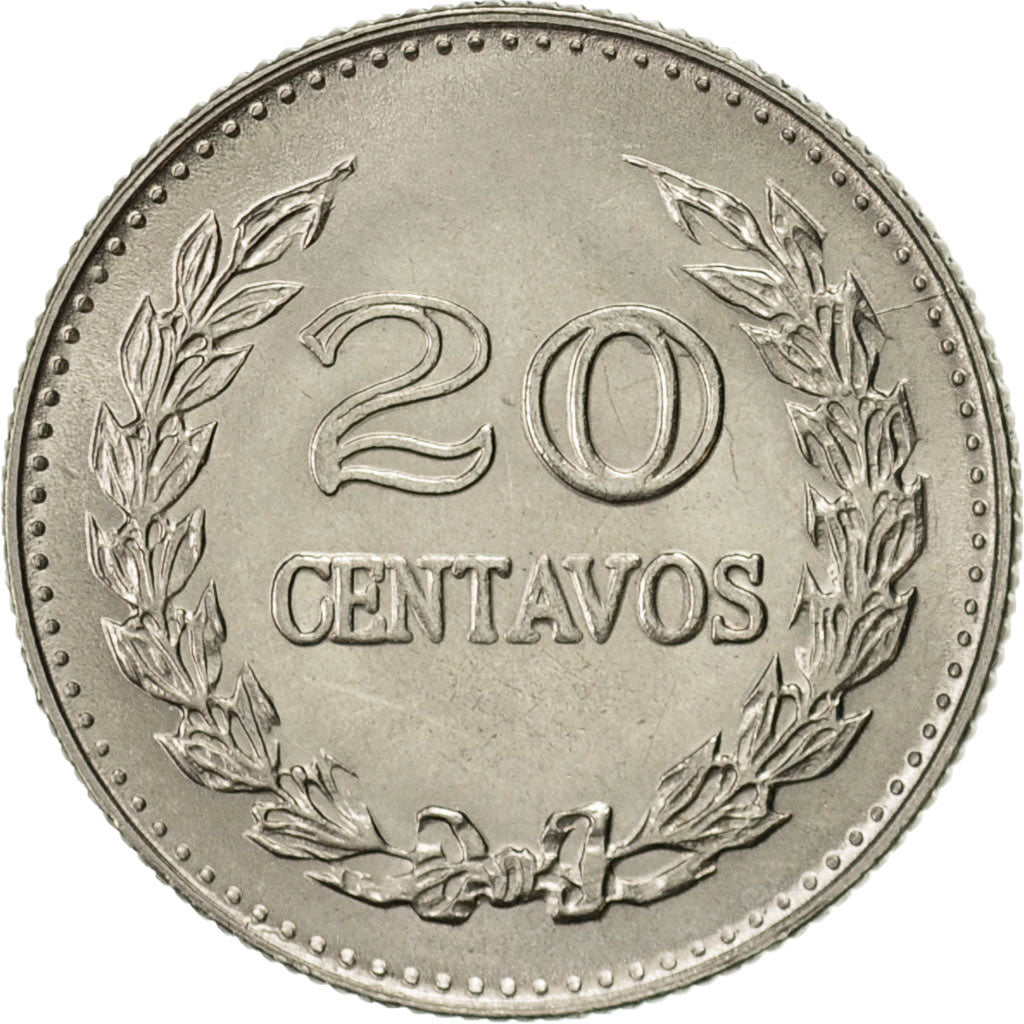 Monnaie, Colombie, 20 Centavos, 1969, SUP, Nickel Clad Steel, KM:227