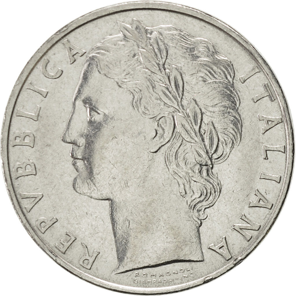 Italy, 100 Lire, 1967, Rome, AU(55-58), Stainless Steel, KM:96.1
