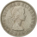 Moneda, Gran Bretaña, Elizabeth II, Florin, Two Shillings, 1957, MBC, Cobre -